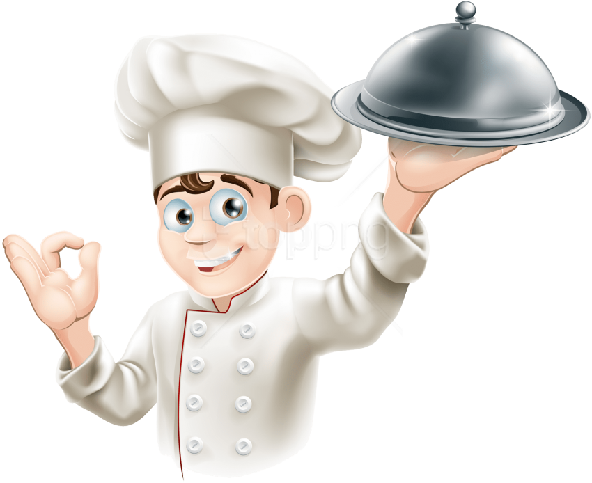 Download Male Chef Clipart Png Photo - Kitchen Chef Png Transparent Png (850x694), Png Download