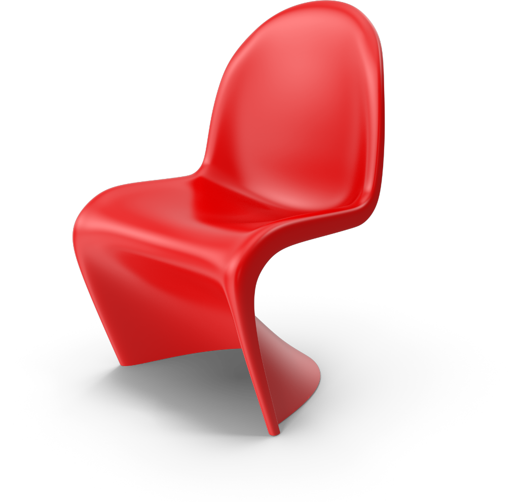 #art #red #chair #3d #art #freetoedit #retro #remixme - Chair Clipart (1024x991), Png Download