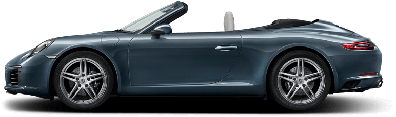 2017 Porsche 911 Carrera Cabriolet Dark Exterior - Porsche 911 Clipart (1000x500), Png Download