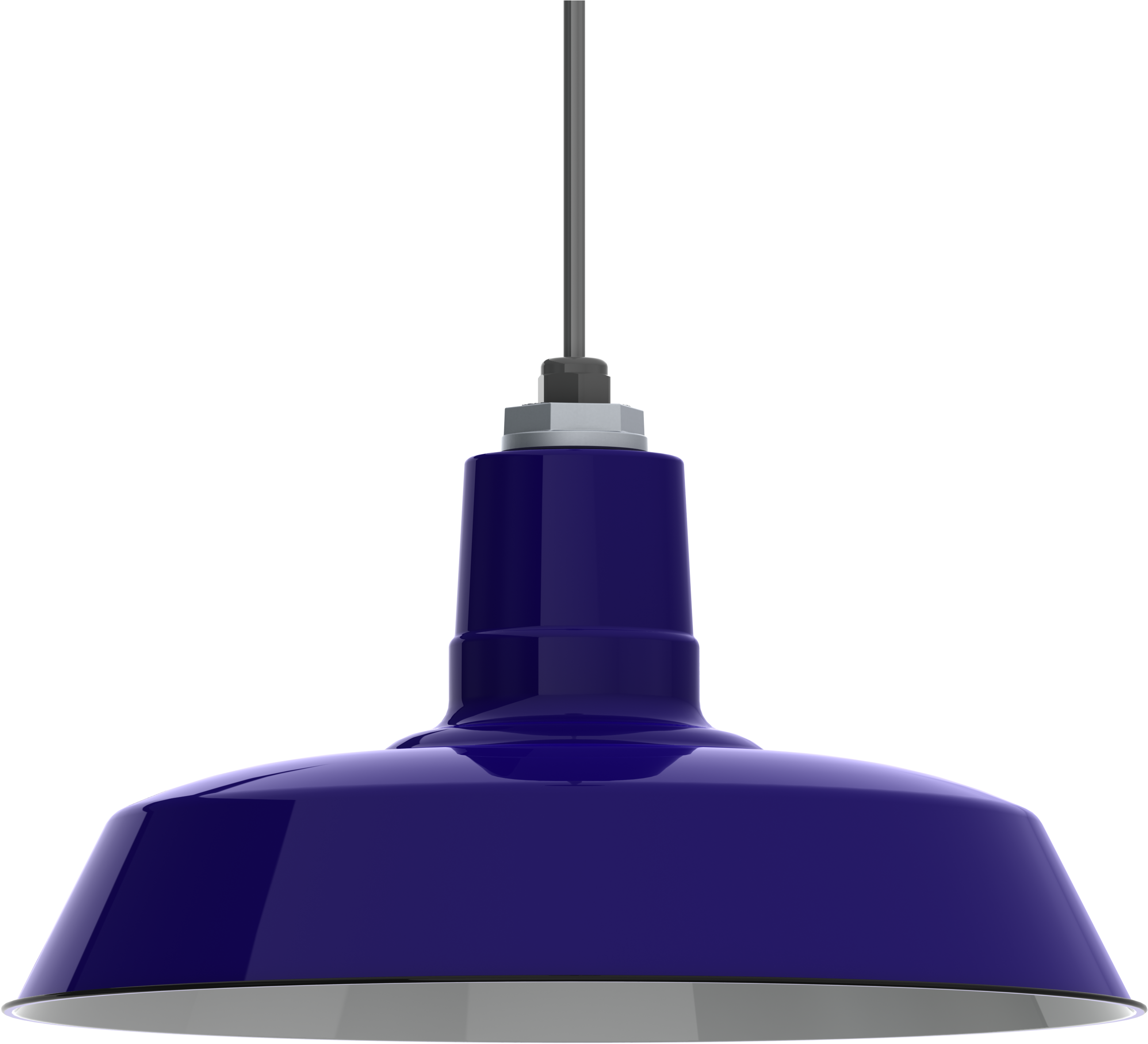 Ivanhoe Sky Chief Porcelain Enamel Pendant Barn Light - Purple Industrial Pendant Light Clipart (3000x3000), Png Download