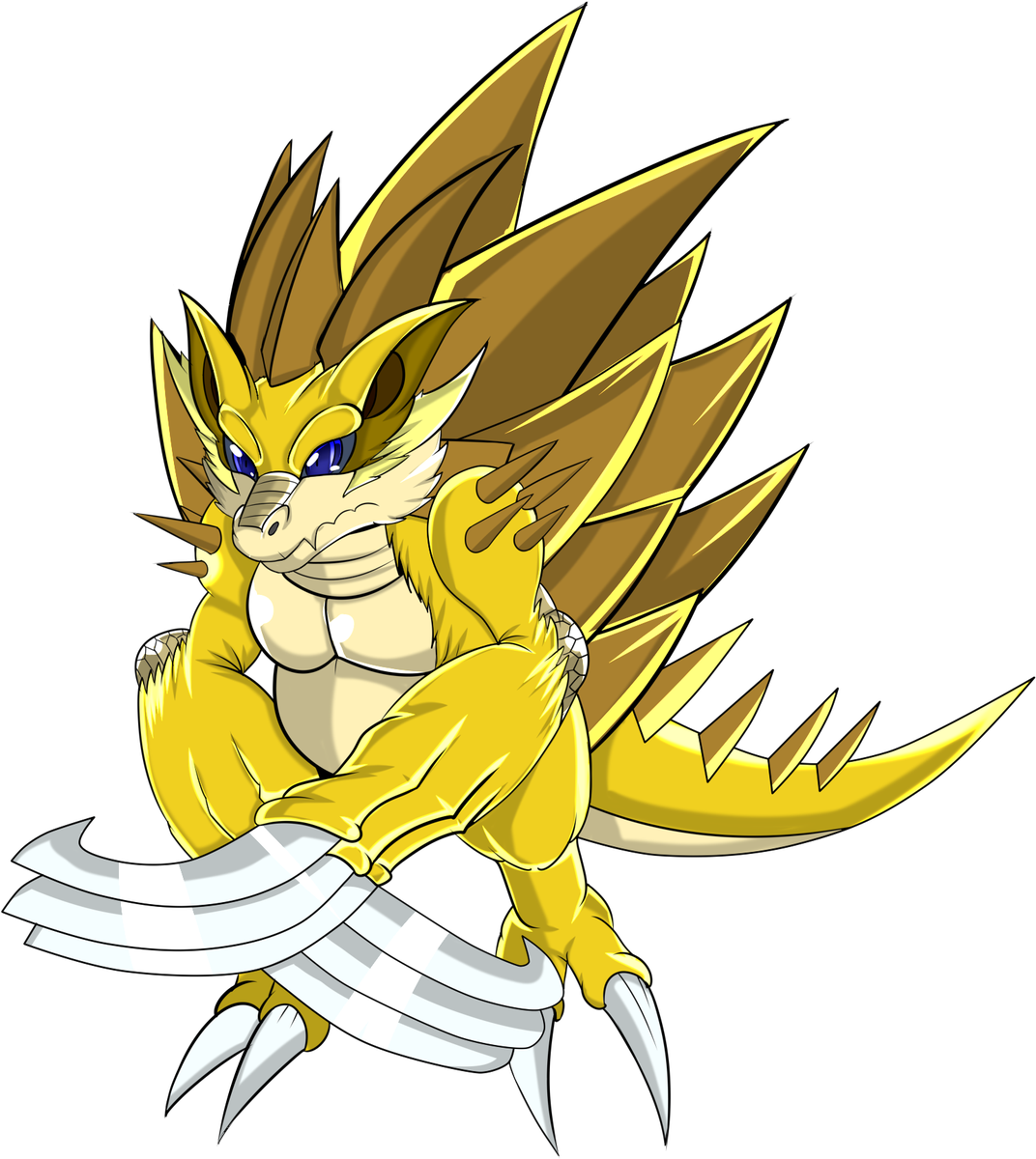 #pokemonletsgo #pokemonrmk 027 Sandslash With Subspecies - Cartoon Clipart (1072x1200), Png Download