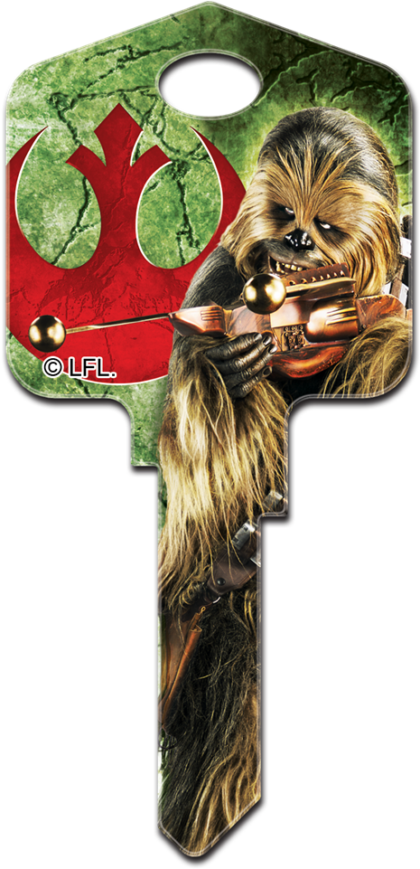 Locks, Keys Tools, Hardware & Locks Star Wars Han Solo - Cartoon Clipart (500x1000), Png Download
