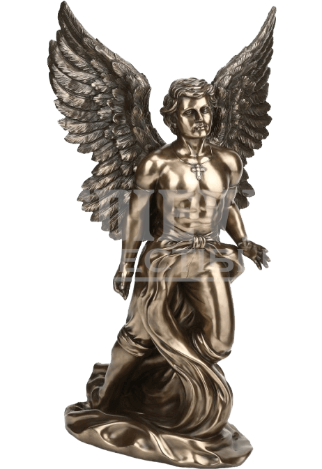 Male Angel Statue Bronze Clipart (692x692), Png Download
