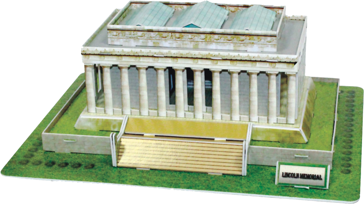 42pcs Lincoln Memorial 3d Puzzle - Us Landmarks 3d Puzzle Clipart (1653x1244), Png Download