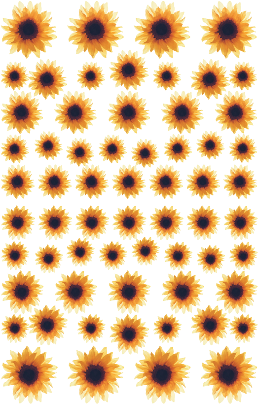 転写ネイルシール＊watercolor Sunflower 【170005】 - ガボール アイ Clipart (523x819), Png Download