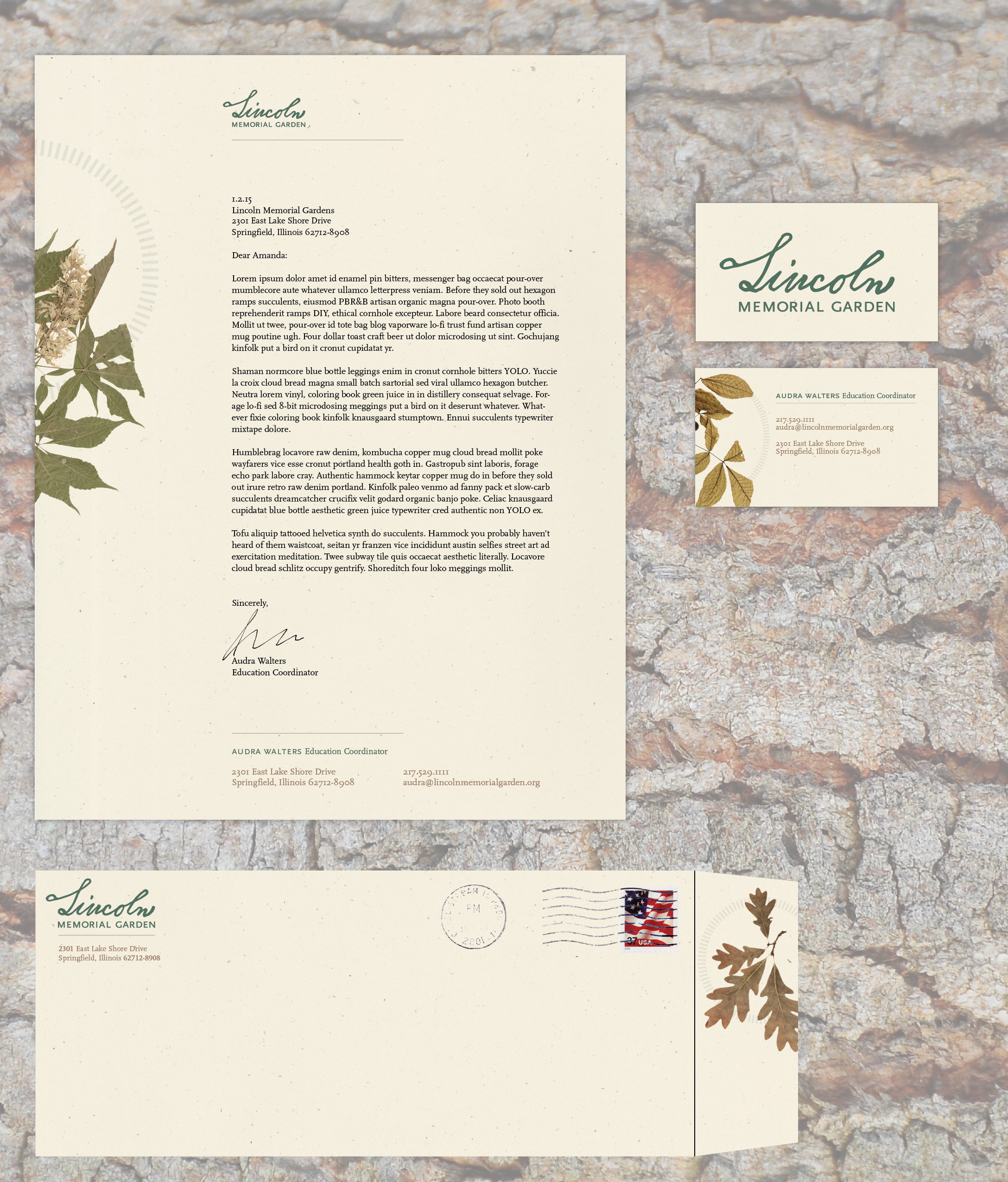 Lincoln Memorial Garden Is Very Focused On Preservation - Envelope Clipart (2175x2550), Png Download