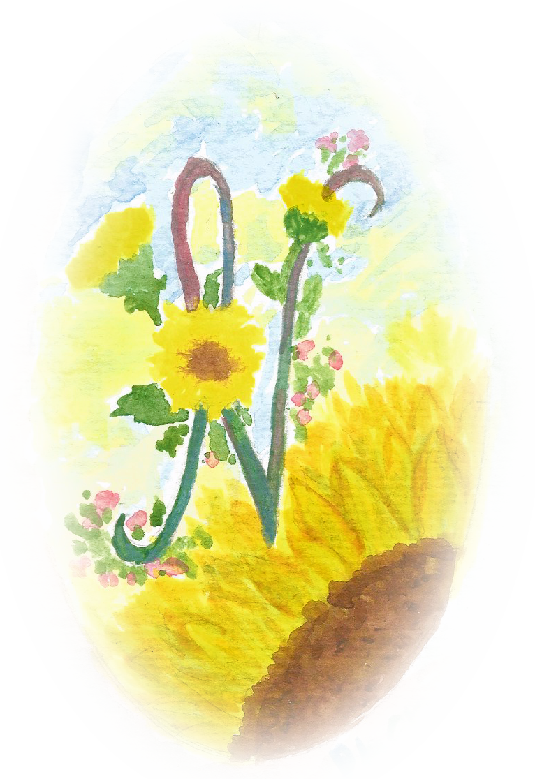 Watercolour Monogram N2 - Oxeye Daisy Clipart (766x1116), Png Download