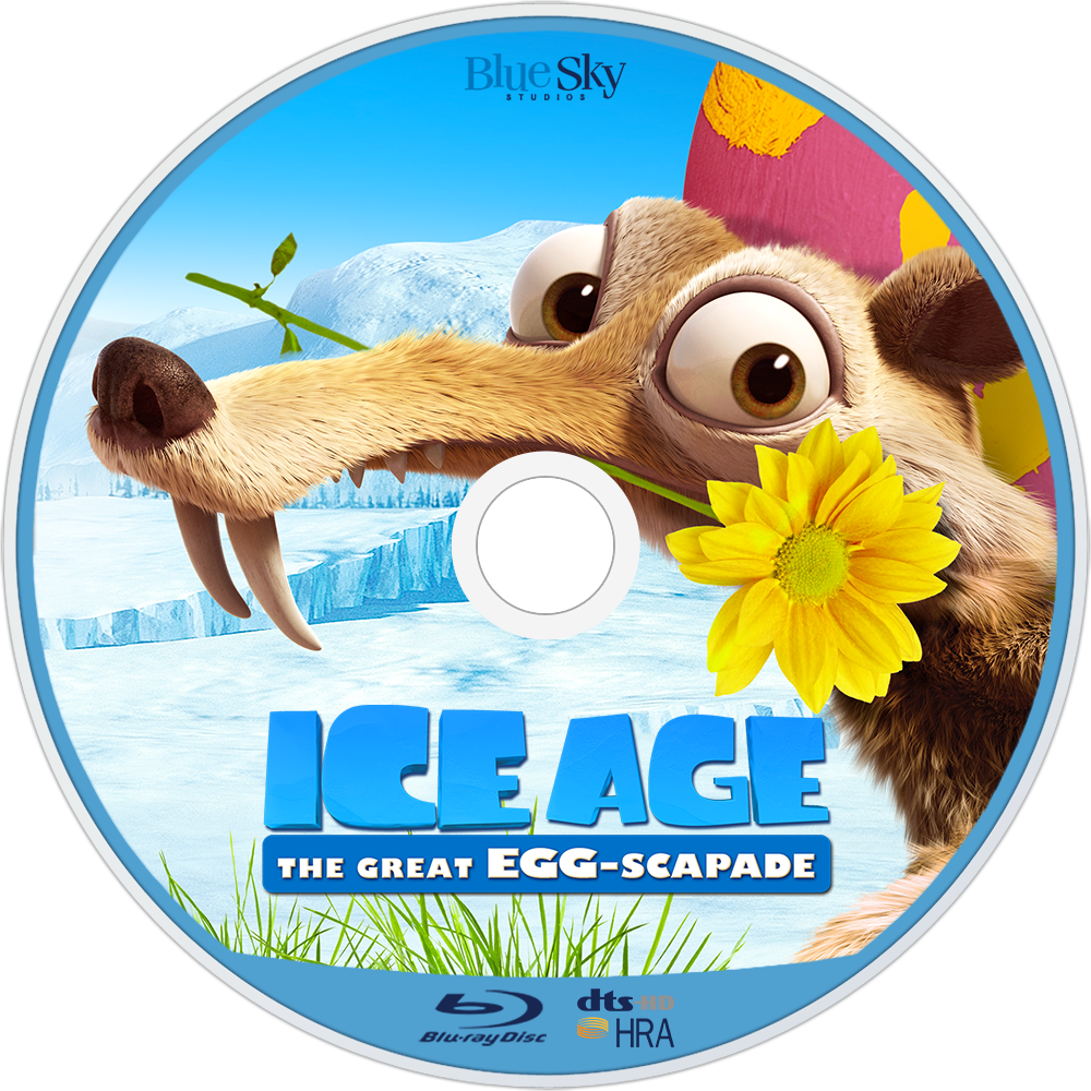 The Great Egg-scapade Bluray Disc Image - Ice Age Great Egg Scapade Clipart (1000x1000), Png Download