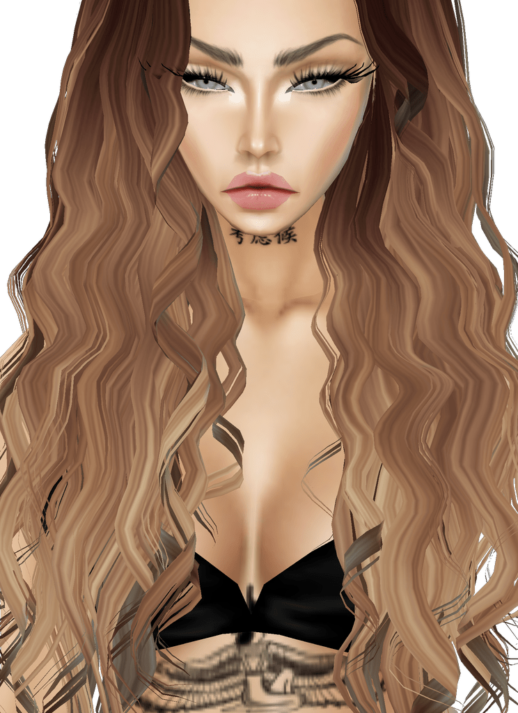 Imvu View Topic What Hair Skin Clothing Etc Is This - Imvu Hair Long Clipart (744x1024), Png Download