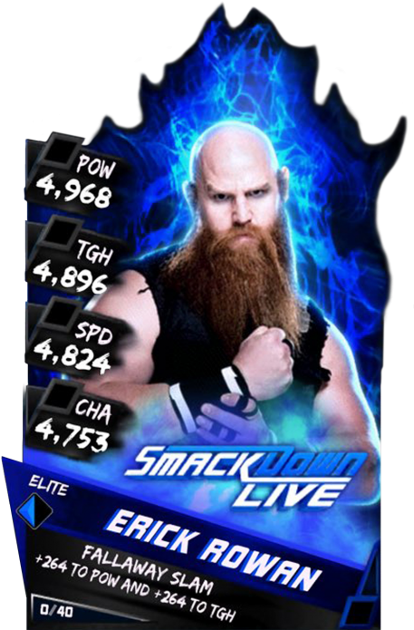 Erickrowan - Common Erickrowan - Uncommon Erickrowan - Wwe Supercard Ultimate Cards Clipart (456x720), Png Download