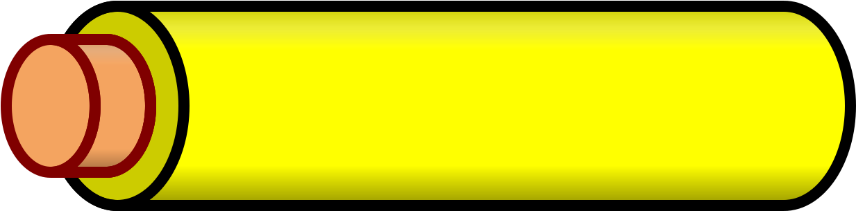 File - Wire Yellow - Svg - Parallel Clipart (1280x384), Png Download
