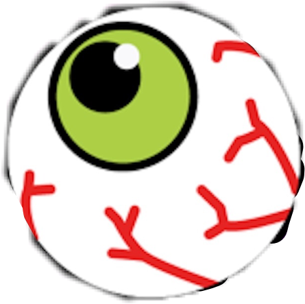 #eyeball #scary #halloween #creepy #eye #freetoedit - Circle Clipart (445x443), Png Download