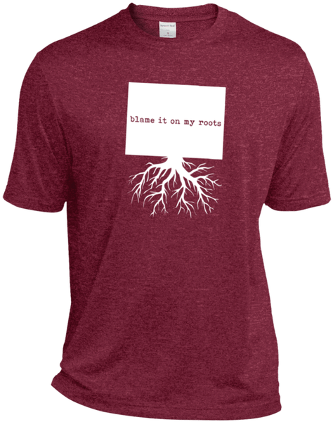 Wyoming Heather Dri Fit Moisture Wicking T Shirt - Active Shirt Clipart (600x600), Png Download