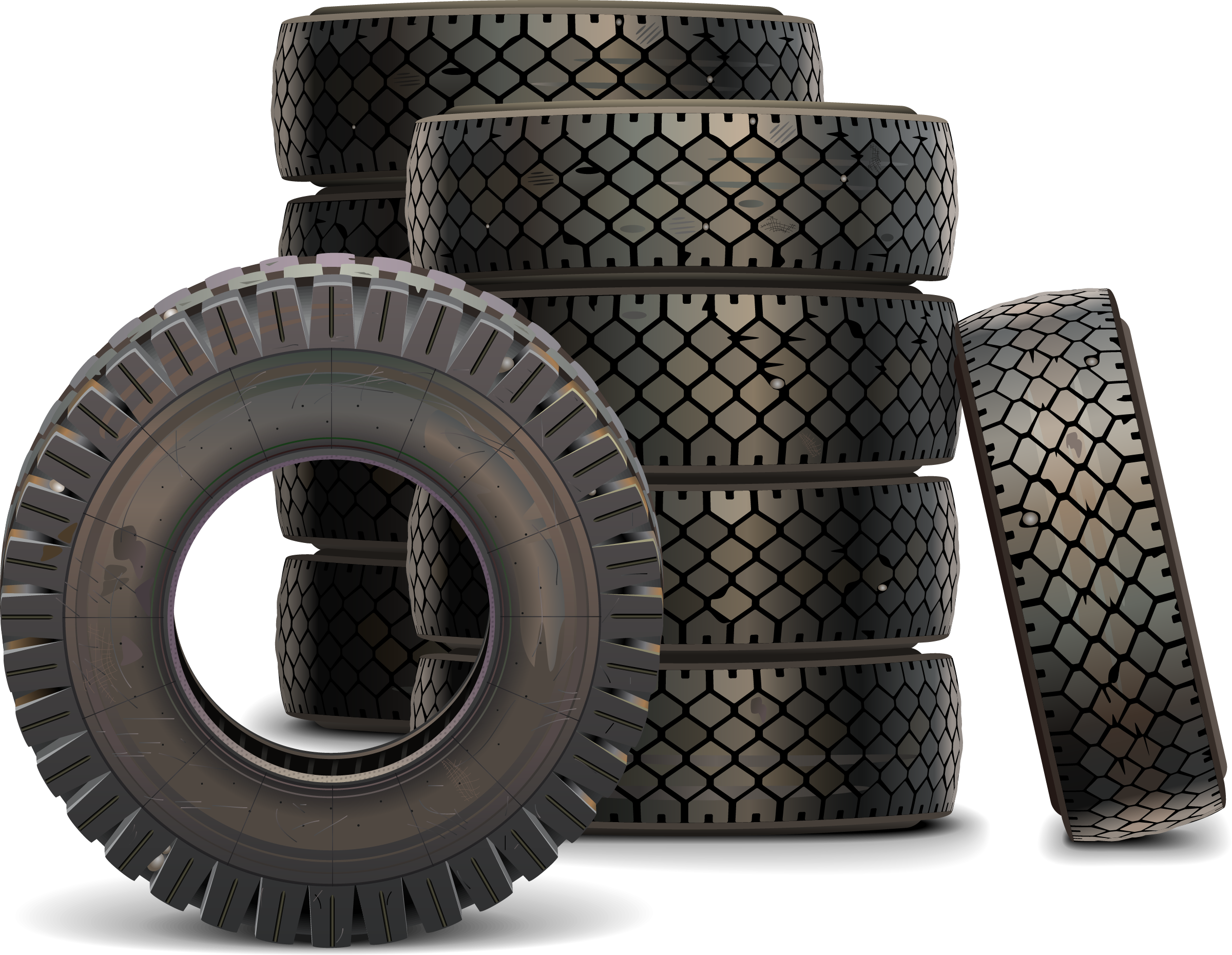 Car Tire Png Transparent Image - Old Tyre Clipart (2400x1861), Png Download