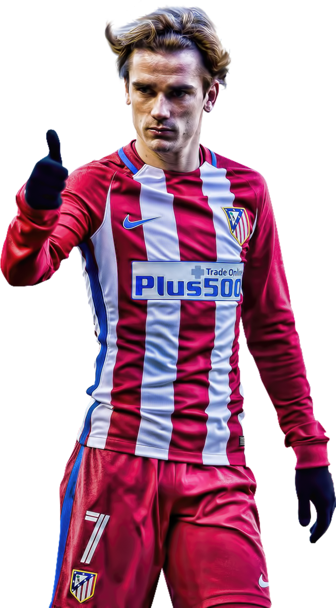 Antoine Griezmann Png - Griezmann Png Clipart (664x1201), Png Download