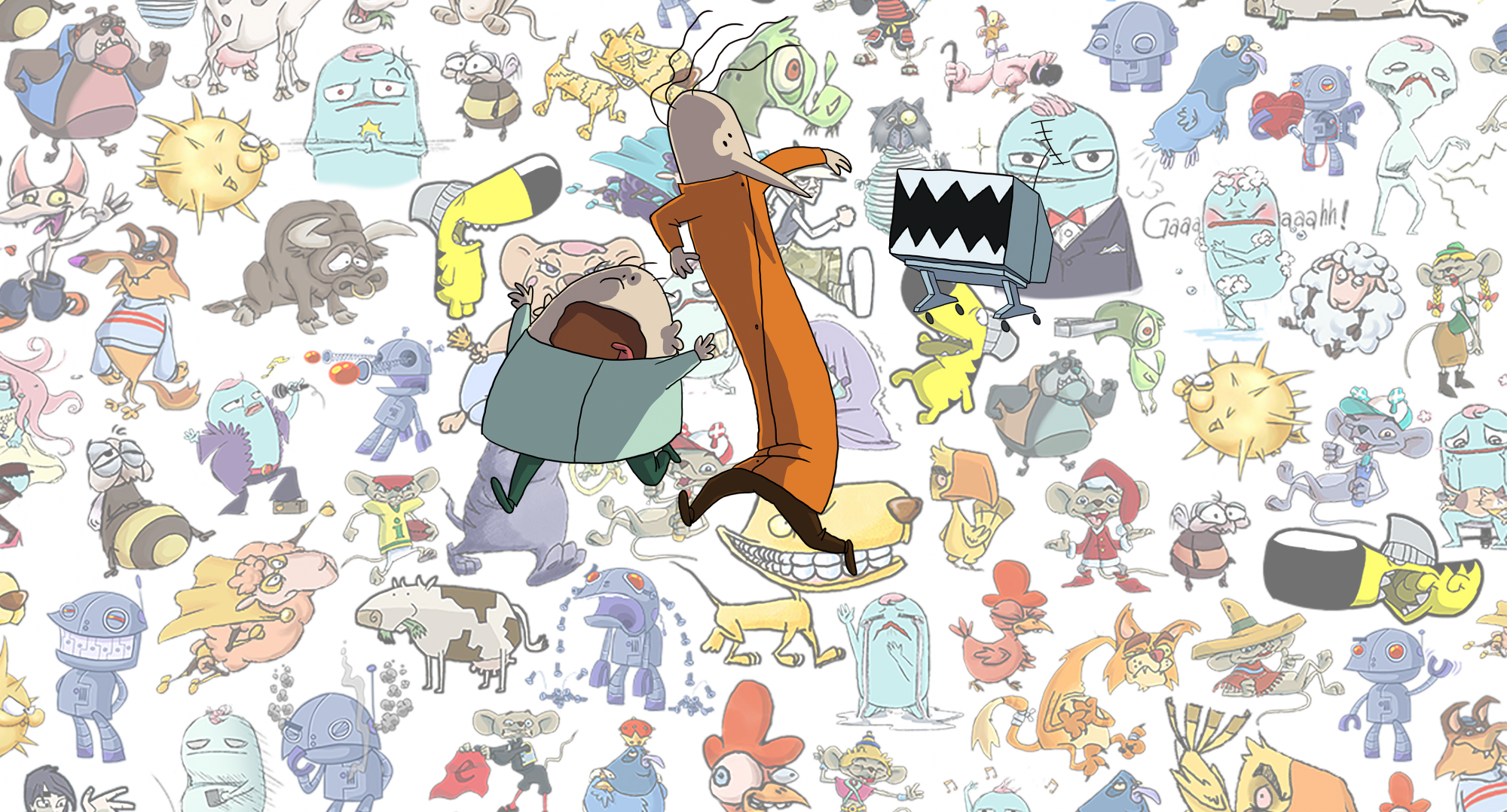 Cartoon , Png Download - Cartoon Clipart (2000x1078), Png Download