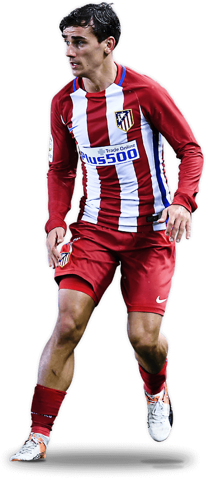 Antoine Griezmann Antoine Griezmann, Champions League, - Football Players Png 2017 Clipart (460x1120), Png Download