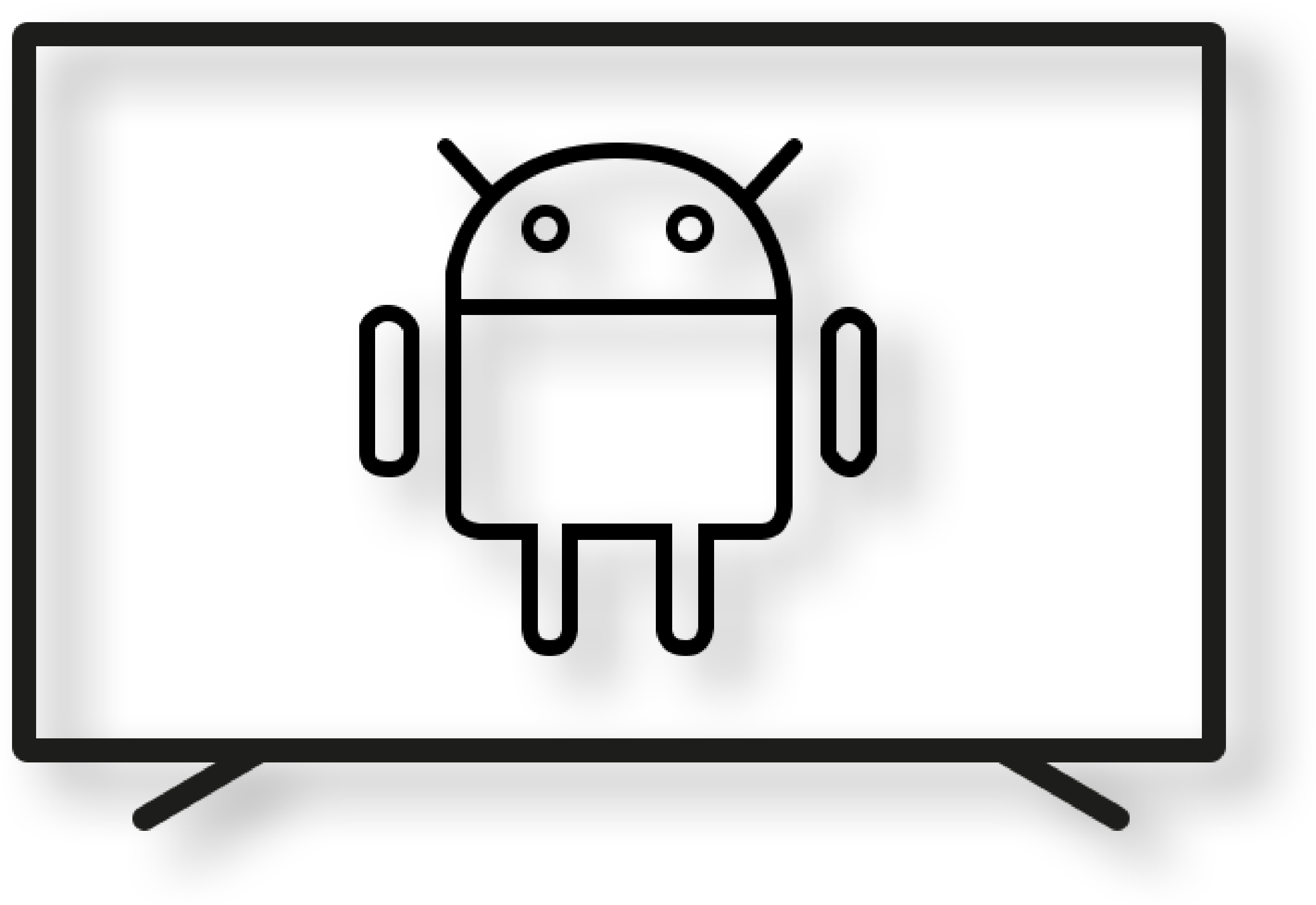 Android Tv - Elars Led Tv Clipart (2733x1879), Png Download