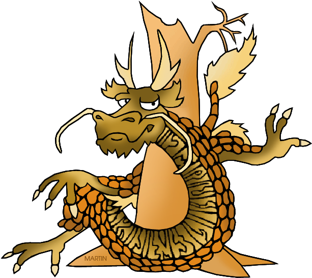 Dragon - Legendary Creature Clipart (648x591), Png Download