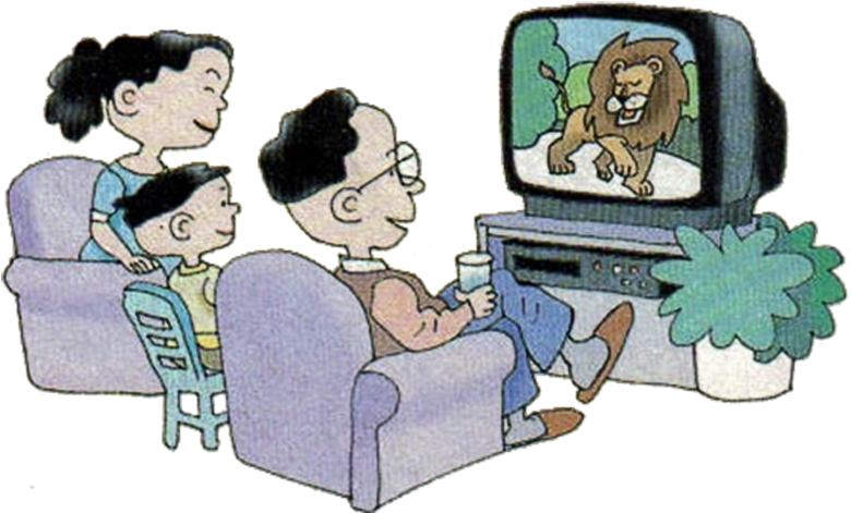 Graphic Royalty Free Cartoon Television Child Illustration - Png รูป การ์ตูน ดู ทีวี Clipart (855x500), Png Download