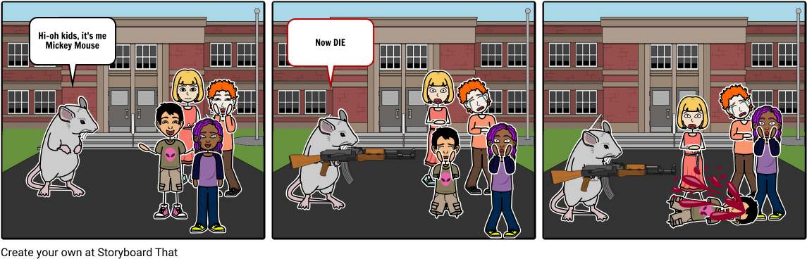 Micky Mouse - Cartoon Clipart (1164x385), Png Download