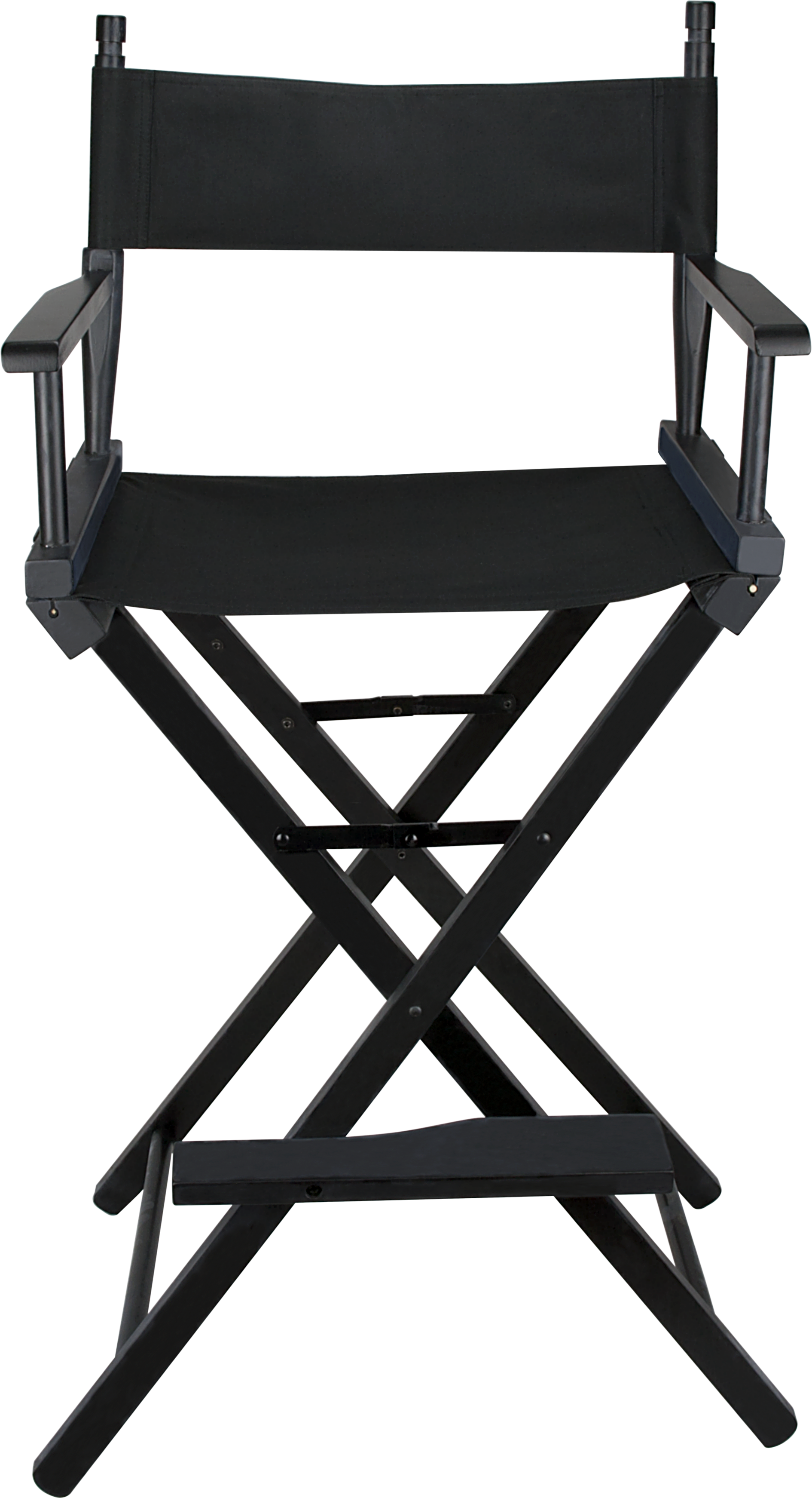 Ver Beauty Black Wood Director Chair - Makeup Artist Chair Clipart (1890x3484), Png Download