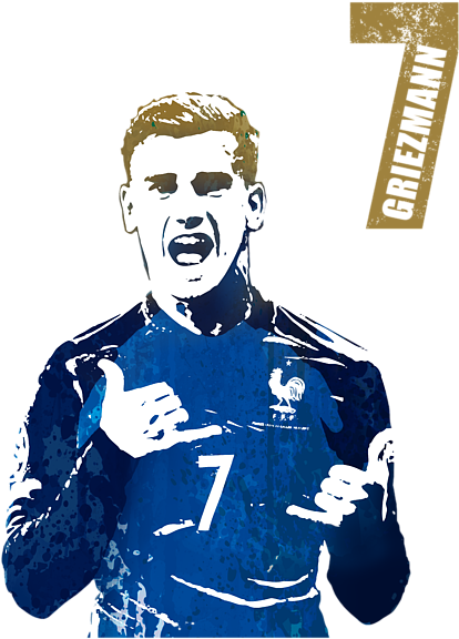 Bleed Area May Not Be Visible - Griezmann Art Clipart (562x700), Png Download