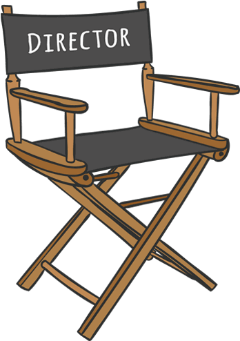 #movies #director #chair - Director Chair Clipart (500x500), Png Download