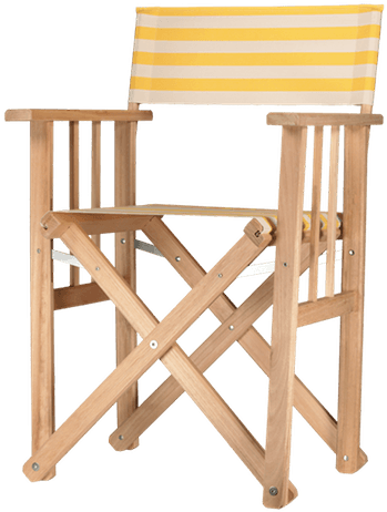 Yellow Director Chair Lido - Folding Chair Clipart (600x600), Png Download