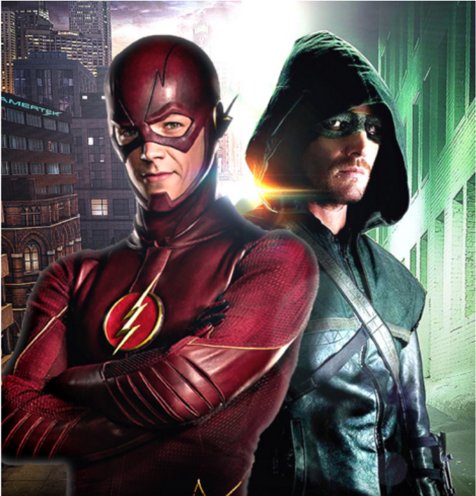 Stephen Amell Diz Que Ama Os Crossovers Entre "arrow" - Arrow And The Flash Clipart (940x706), Png Download
