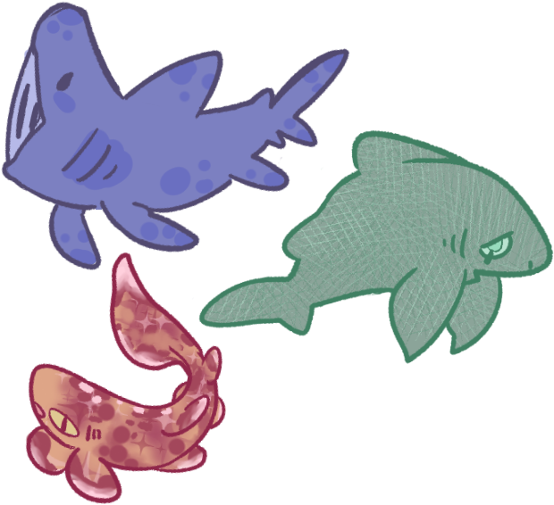 A Few Last Minute Sweeties For Shark Awareness Day - Shark Clipart (620x566), Png Download