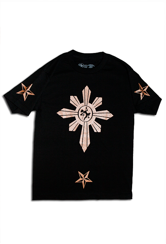 New Sun & Stars By Taglish Tees Sun And Stars, Filipino - 3 Star And A Sun T Shirt Design Clipart (533x800), Png Download