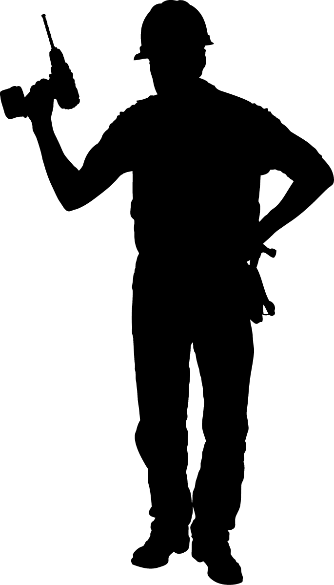 Peasant Clipart Silhouette - Png Download (685x1197), Png Download