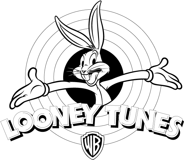 2015 $10 Beep Looney Tunes Pure Silver Coin - Draw The Looney Tunes Logo Clipart (612x792), Png Download