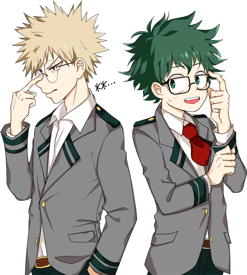 Boku No Hero Academia Katsuki Bakugou Midoriya - Bakugou And Midoriya Clipart (795x886), Png Download