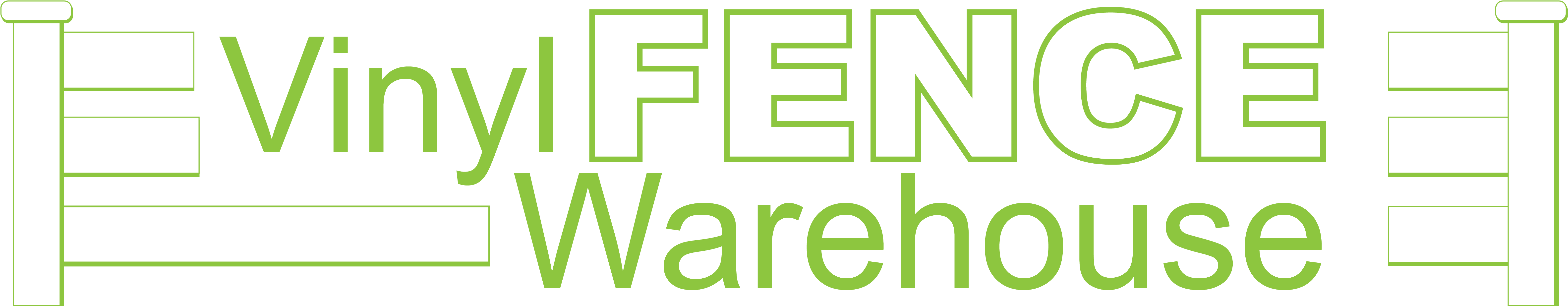 Vinyl Fence Warehouse - Tan Clipart (6448x1408), Png Download