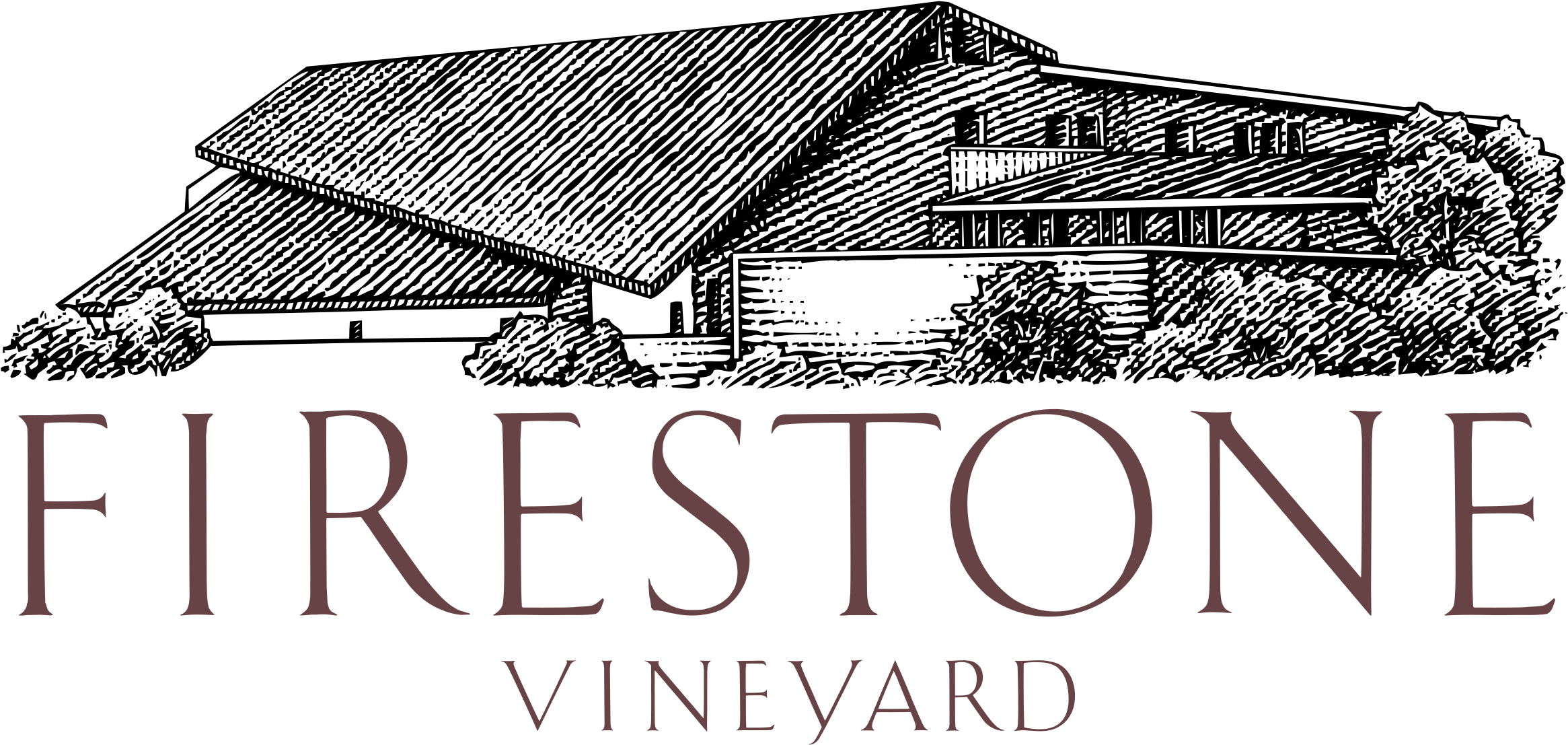 Firestone Vineyard Logo Png Transparent - Viñedo Vector Clipart (2400x2400), Png Download