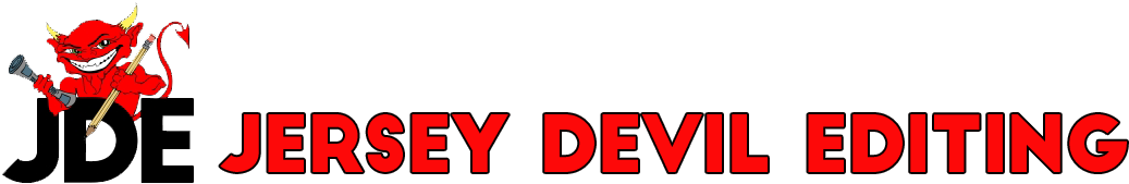 Jersey Devil Editing Logo - Graphics Clipart (1080x300), Png Download