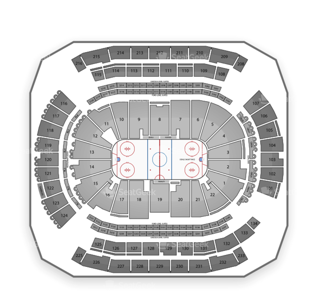 New Jersey Devils Tickets Seatgeek - Prudential Center Clipart (1024x1024), Png Download