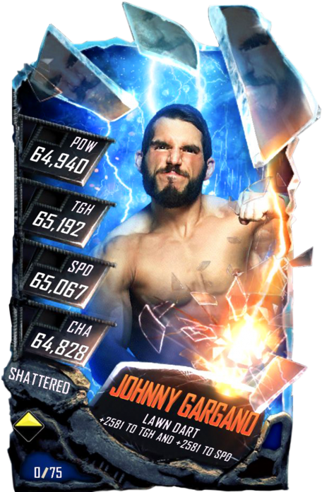 Johnnygargano S5 24 Shattered - Wwe Supercard Rey Mysterio Clipart (456x720), Png Download