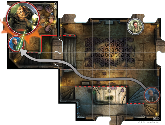 Fantasy Flight Games Star Wars Imperial Assault Luke - Imperial Assault Sarlacc Pit Clipart (700x530), Png Download