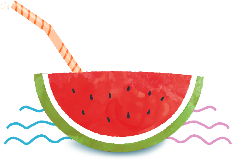 #emoji #watermelon #fruit #freetoedit #귀여운 #可愛い #mimi - Welcome Summer Png Clipart (1024x762), Png Download