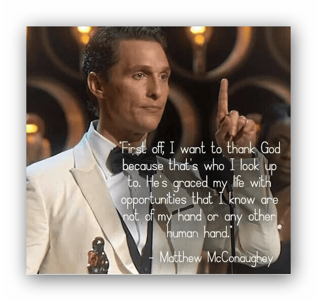 Inform - - Matthew Mcconaughey Oscar Speech Quote Clipart (626x593), Png Download