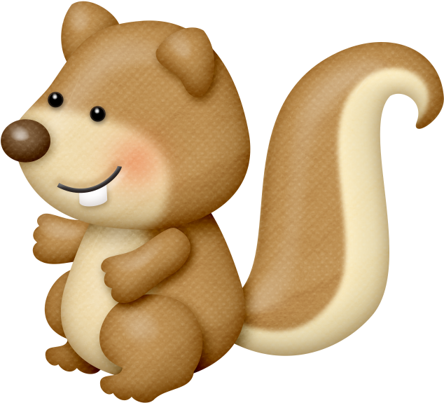 Фотки Forest Animals, Skunks, Baby Quilts, Beavers, - Cartoon Clipart (634x575), Png Download