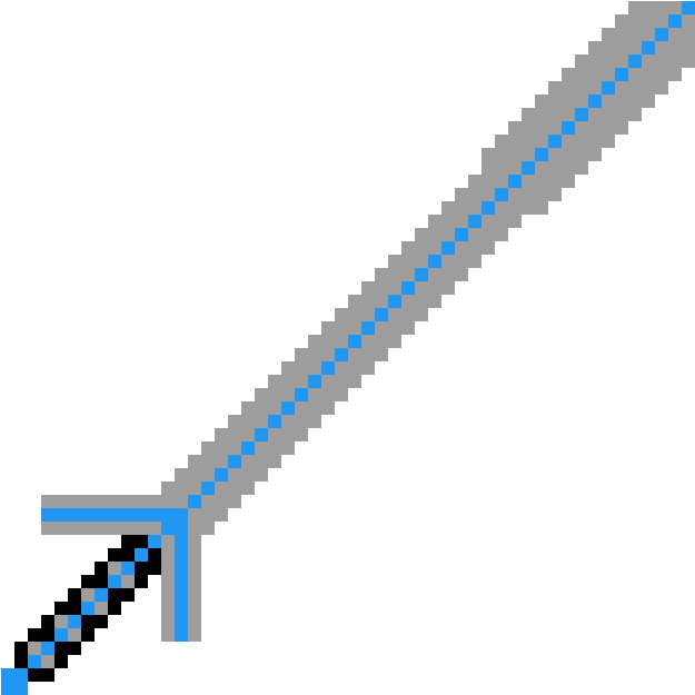 Electric Blue , Png Download - Diamentowy Miecz Z Minecraft Clipart (625x625), Png Download