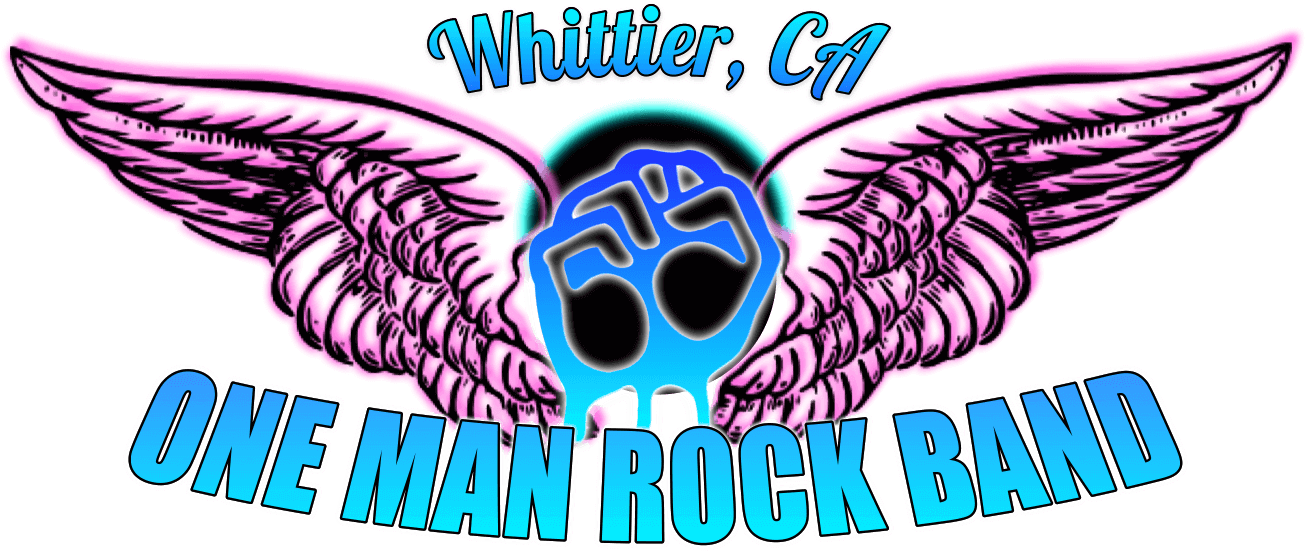 One Man Rock Band™ - Angel Wings Drawings Clipart (1350x562), Png Download