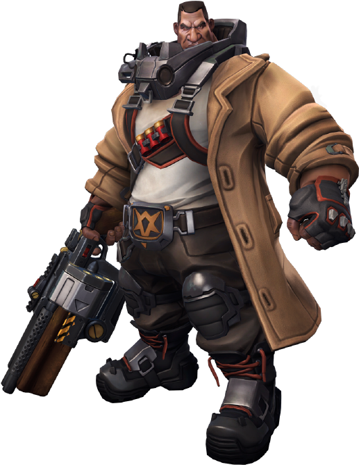 Battleborn Ghalt Double Barrel Revolver Shotgun Clipart (1200x675), Png Download