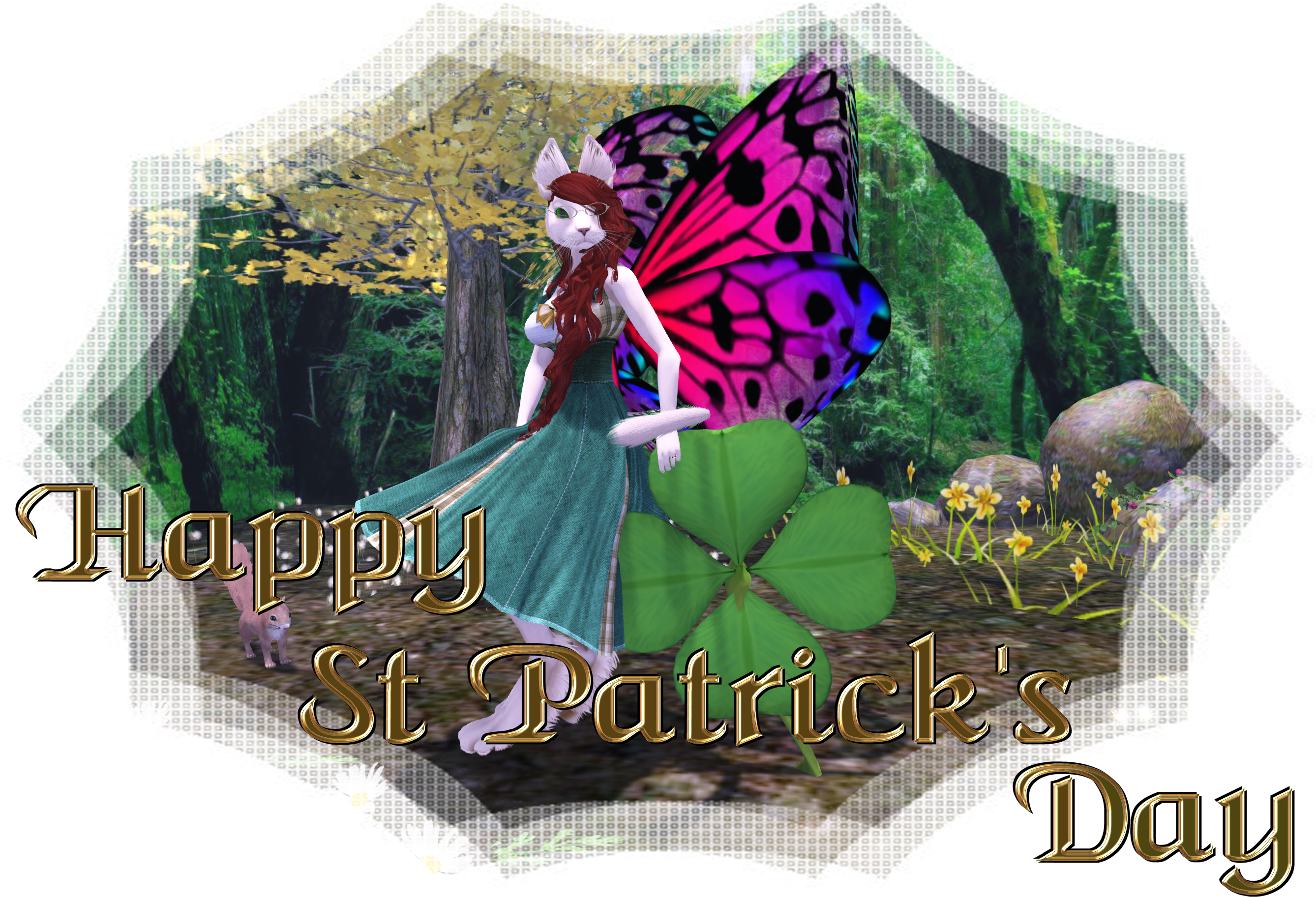 Happy St Patrick's Day - Happy St Patrick Dayl Fairies Clipart (2692x1910), Png Download