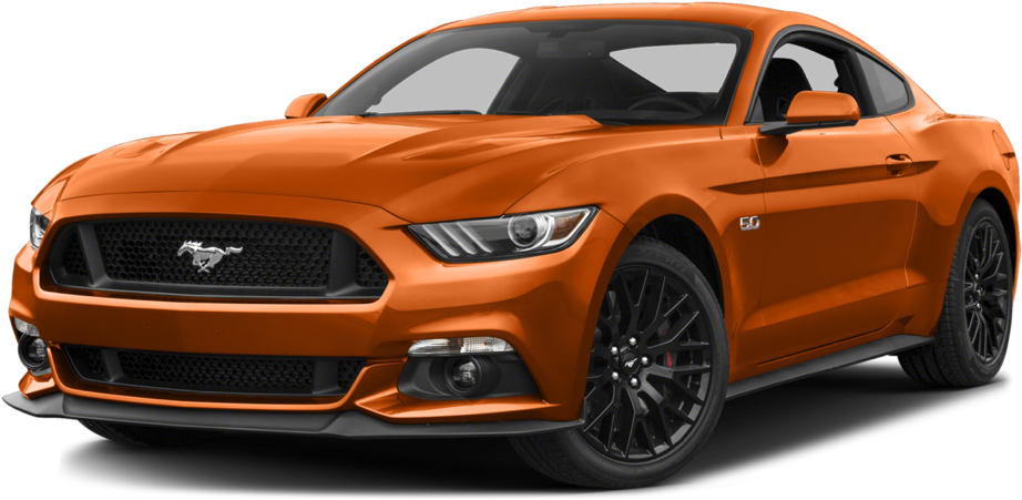 2016 Ford Mustang Gt Orange Exterior - New Model Mustang Car Clipart (1000x750), Png Download