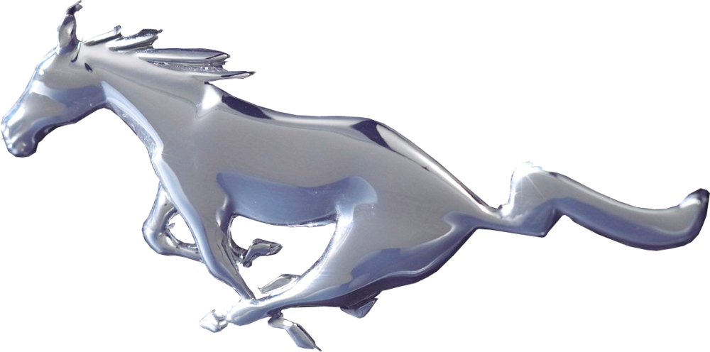 Share This Image - Mustang Logo Psd Clipart (1000x496), Png Download
